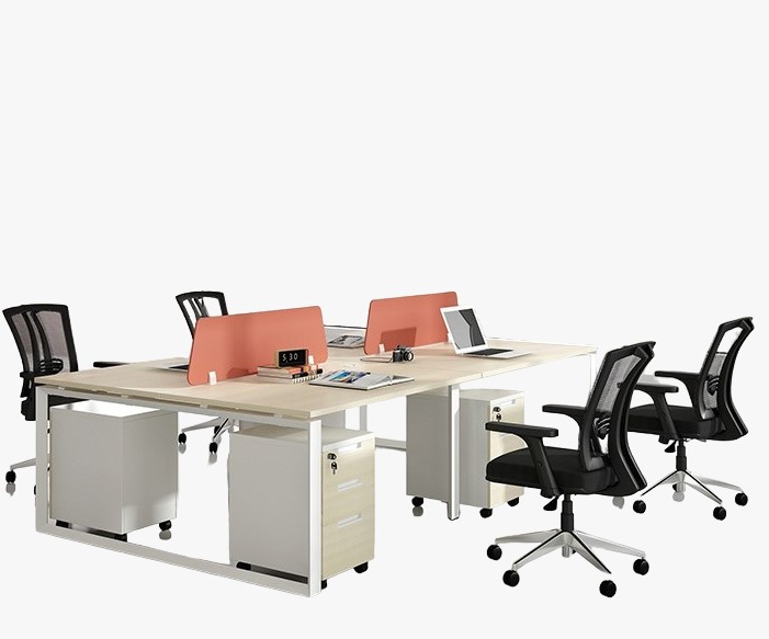 MESA 4 USUARIOS PEDESTAL